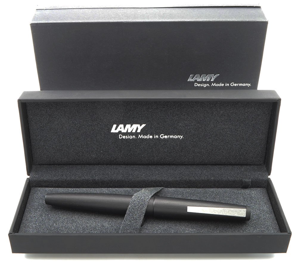 【Lammy】Lammy2000 Lamy 2000 Fountain Pen - Black Makrolon, Piston Fill, 18k Fine